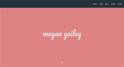 Desktop Screenshot of megangailey.com
