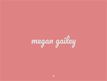 Tablet Screenshot of megangailey.com